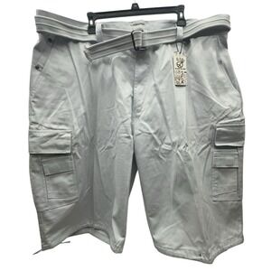 NWT BTL Beyond The Limit 46 Mens Baggy Cargo Shorts / Pants White Skater Hip Hop